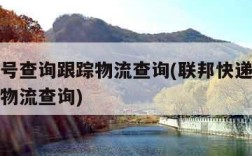 快递单号查询跟踪物流查询(联邦快递单号查询跟踪物流查询)