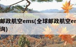 全球邮政航空ems(全球邮政航空ems快递查询)