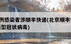 北京1例感染者涉顺丰快递(北京顺丰快递员确诊新型冠状病毒)