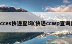 cces快递查询(快递ccwp查询)